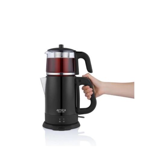 Demli Stil IH33205 CAM Demlikli Çay Makinesi Siyah