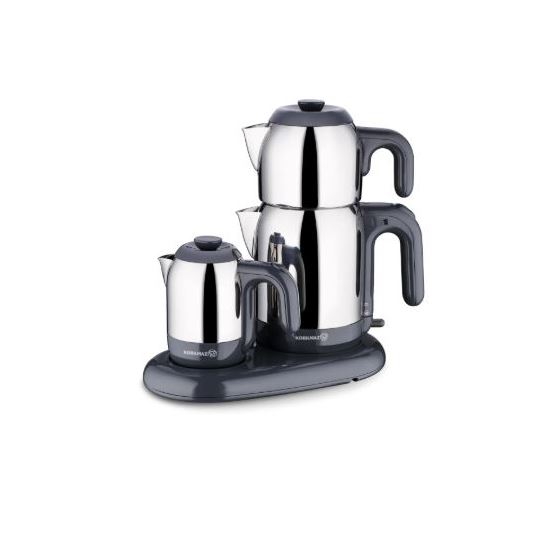 KORKMAZ A353-09 MIA CAY KAHVE MAKINESI INOX-ANTRAS