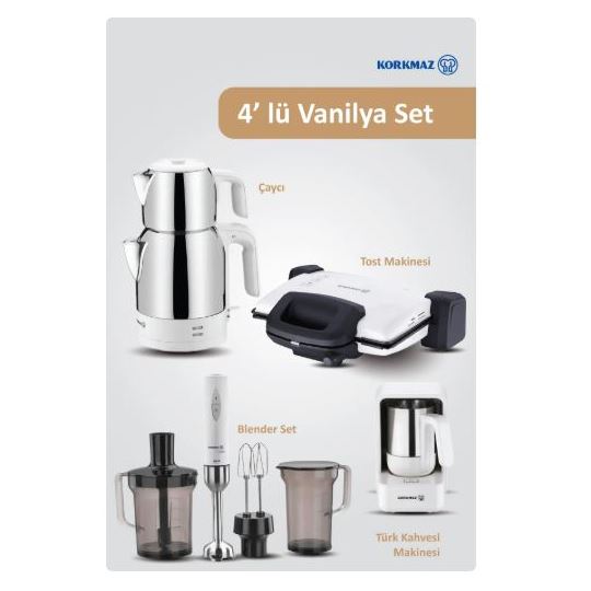 KORKMAZ VANİLYA 14 PARÇA ELEKTRO SET
