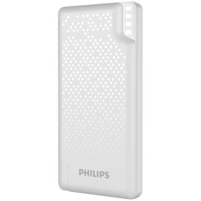 Philips DLP2010NW/62 10.000 Mah 2 x 2.4A USB Çıkış Micro USB + Type C Giriş Powerbank Beyaz