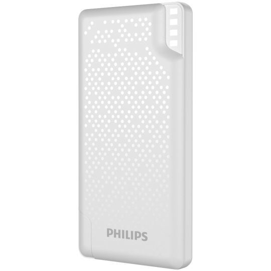 Philips DLP2010NW/62 10.000 Mah 2 x 2.4A USB Çıkış Micro USB + Type C Giriş Powerbank Beyaz